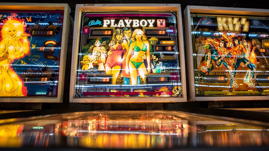 Playboy pinball machine, pinball collection