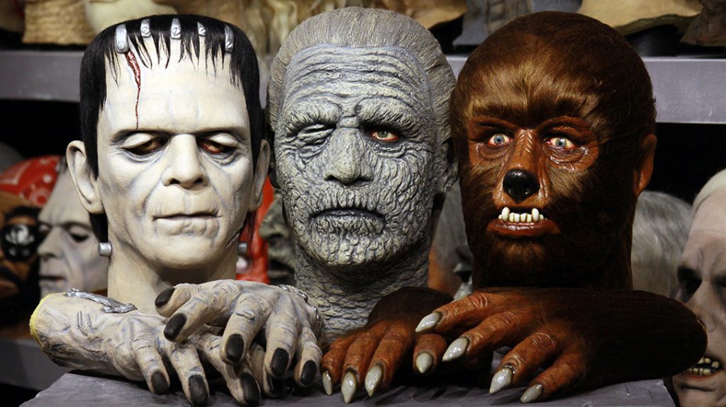Rudy Munis, collector, masks, universal monsters