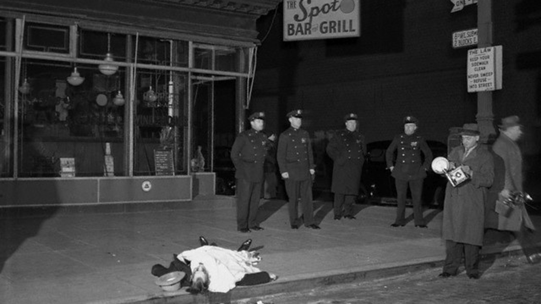 Murder victim in Hells Kitchen, 1939