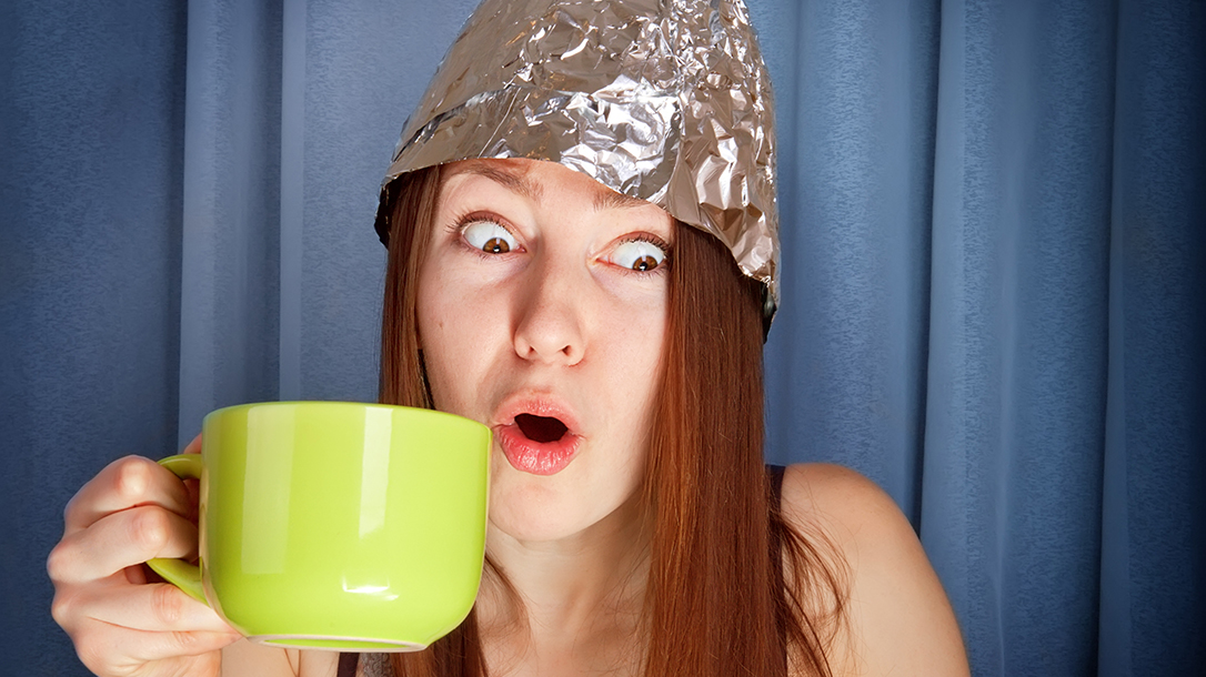Tinfoil Hat Conspiracy Theories lady!