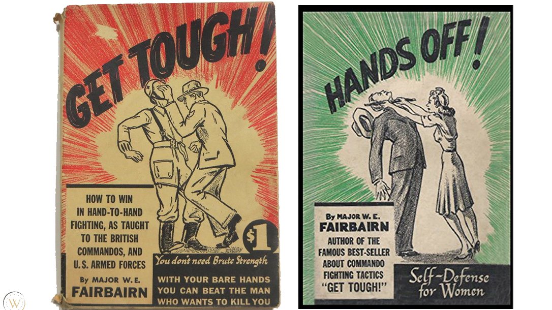 Action packed artwork adorns the covers of William E Fairbairn books.