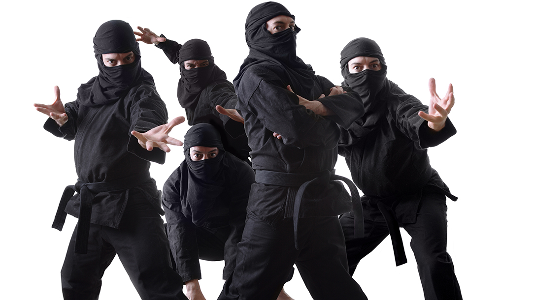 Ninjas are skilled warriors with a variety of ninja weapons at their disposal.