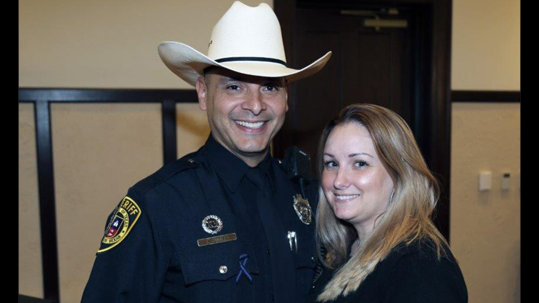 Deputy Canales and his wife Jessica.