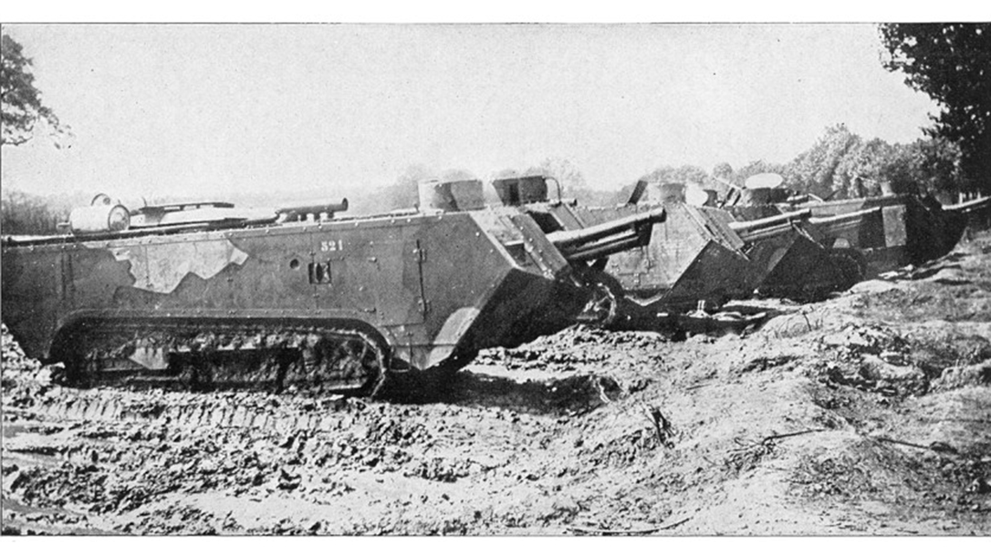 French St. Chamond tanks.