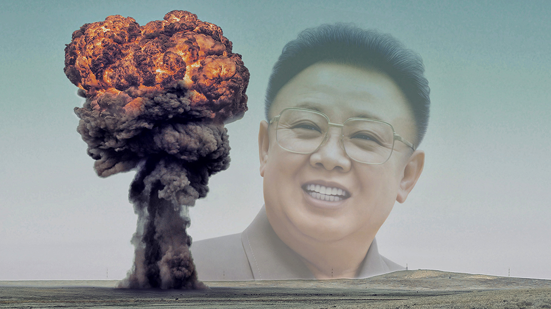 North Korea testing a bomb.