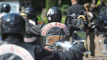 Members of the Hells Angels Motorcycle Club