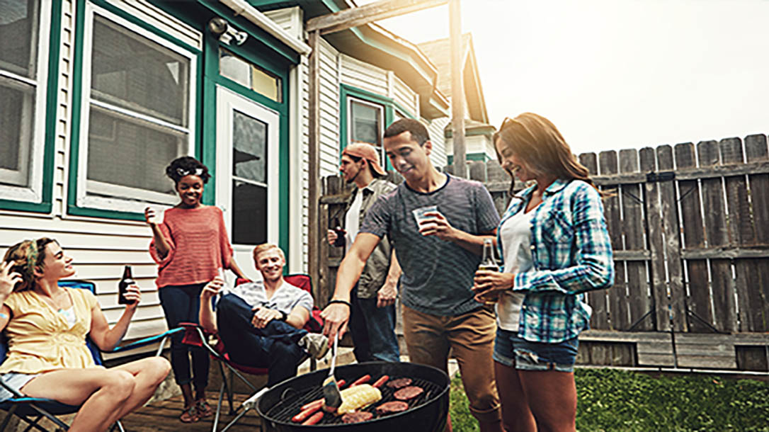 A backyard BBQ is a great way to bond with people.