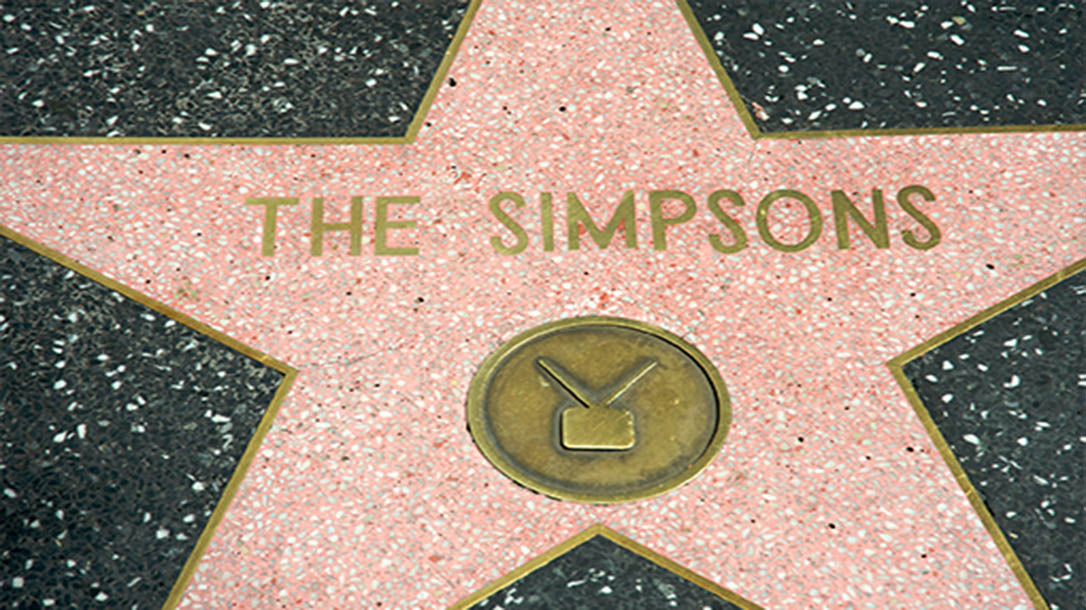 The Simpsons even have their name on Hollywood Boulevard.