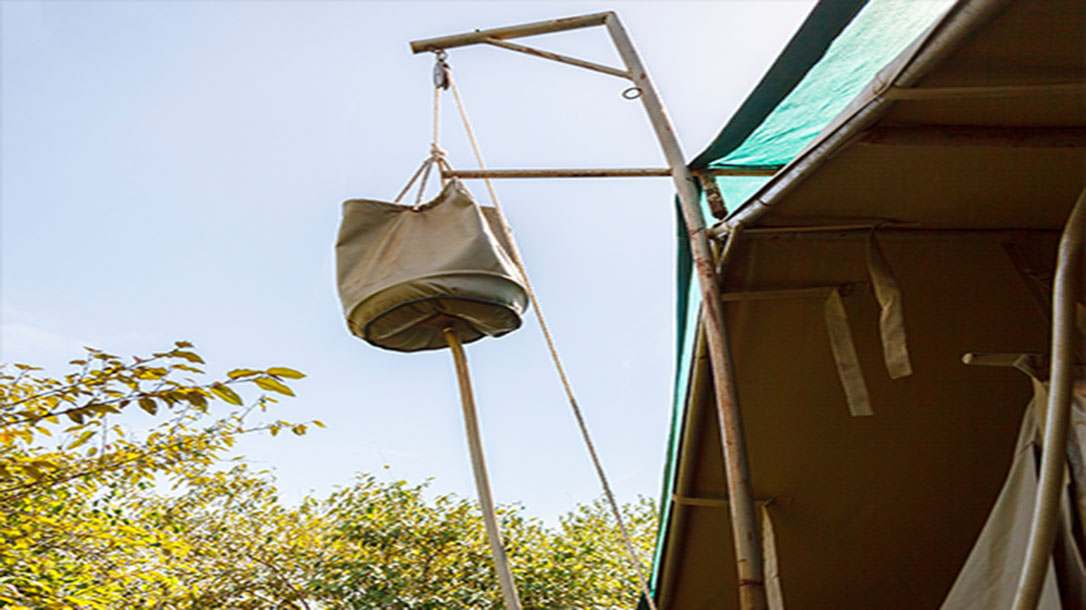 A homemade camp shower is still better than none at all.