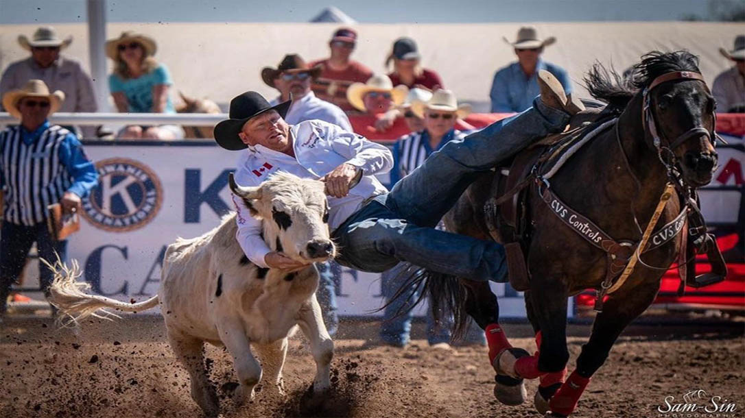 Curtis Cassidy Is one of the elite professional steer wrestlers in the world of rodeo.