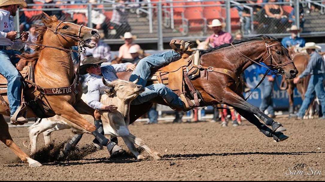 Tucker Allen must be in peak physical condition to win at the top level of professional steer wrestling.
