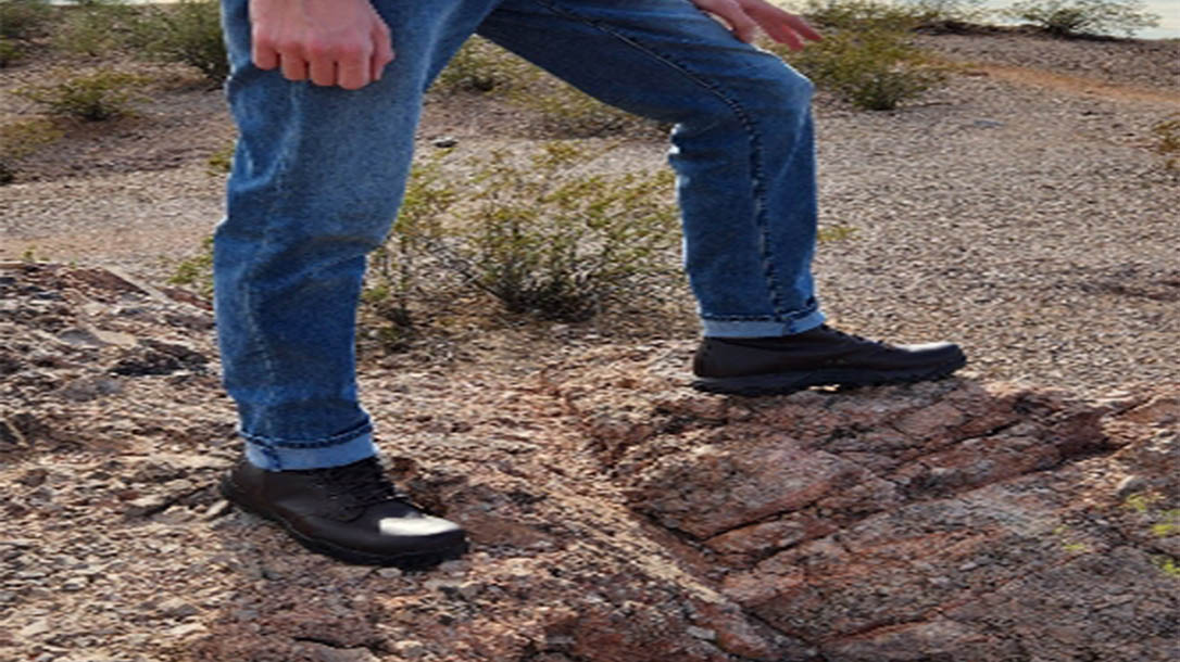 A good boot like ones from 511 tactical will ensure proper ankle support on rugged terrain.